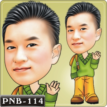 男生人像Q版漫畫PNB-114